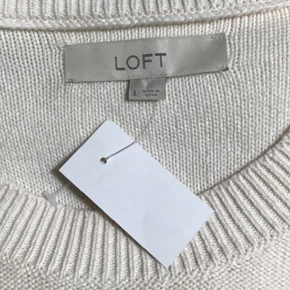 LOFT 100% Cotton Canyon Rose Ombre Sweater - Picture 12 of 13